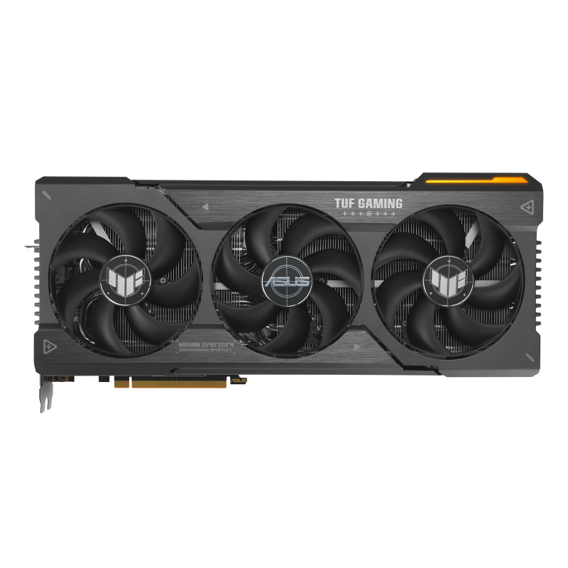 TUF Gaming AMD Radeon RX 7900 XT OC Edition graphics card with AMD logo, Front view