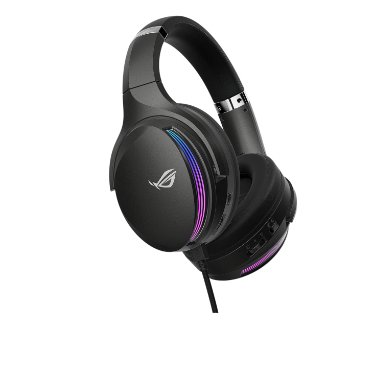 ROG Fusion II 500 from left side, focusing on left ear cup