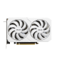 Front view of the ASUS Dual GeForce RTX 3060 12GB White Edition graphics card