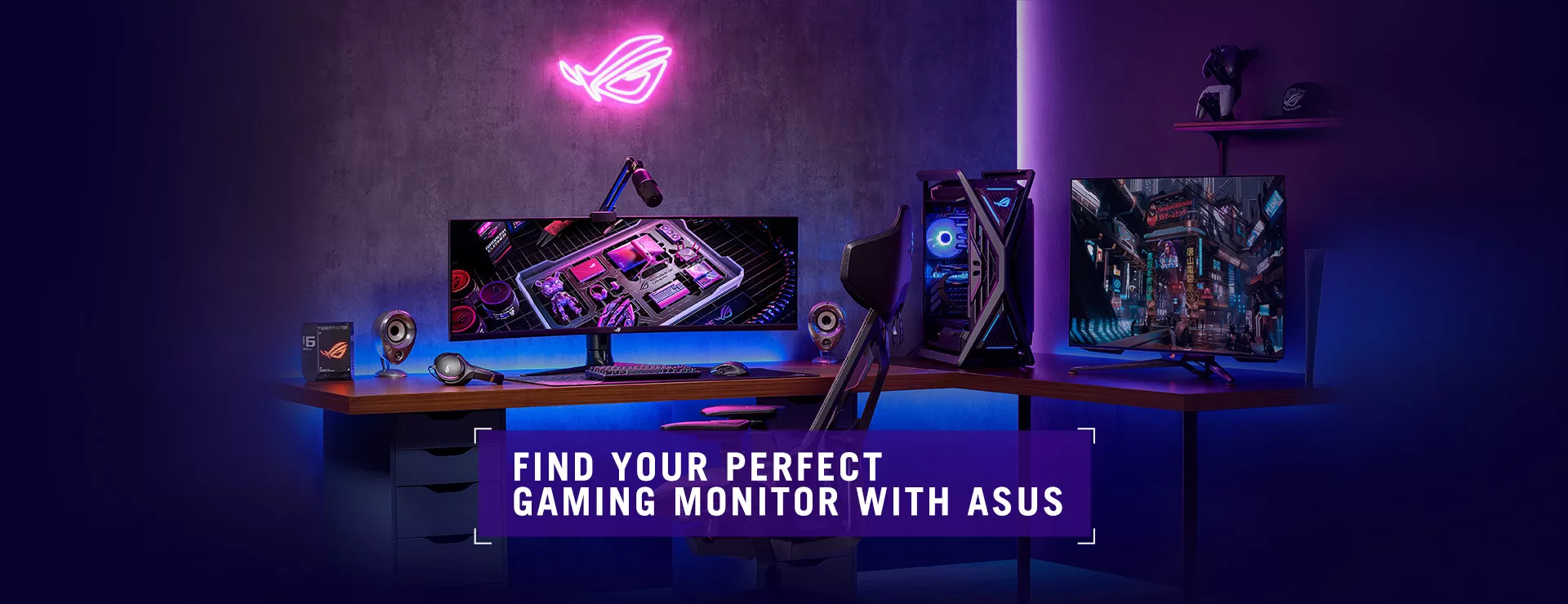 Find your best gaming monitor with ASUS and ROG