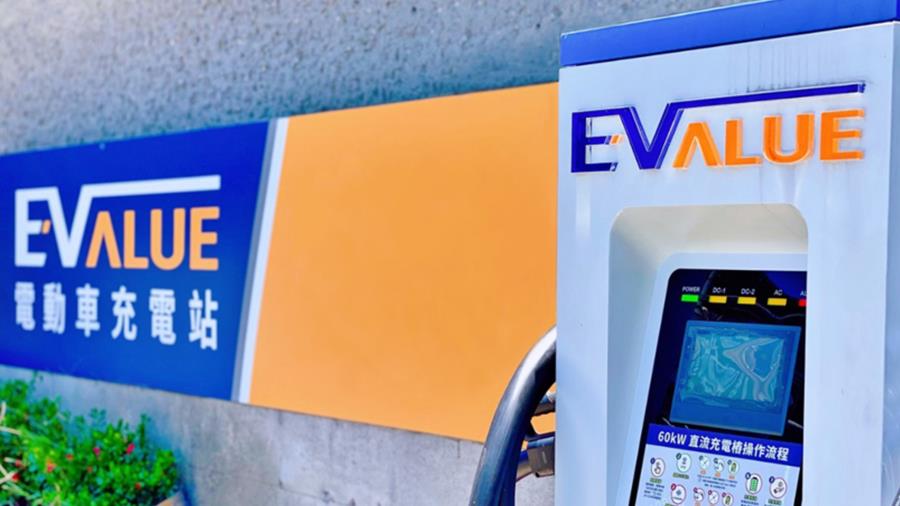 A close shot on a EV charging device charging a car.