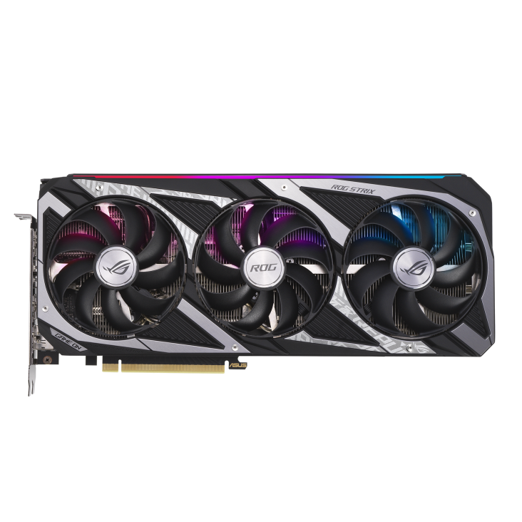 ROG-STRIX-RTX3060-12G-V2-GAMING graphics card, front view