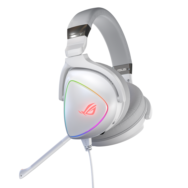 ASUS ROG DELTA BLANC Casque-micro Hi-Res Audio avec quadruple DAC-rgb