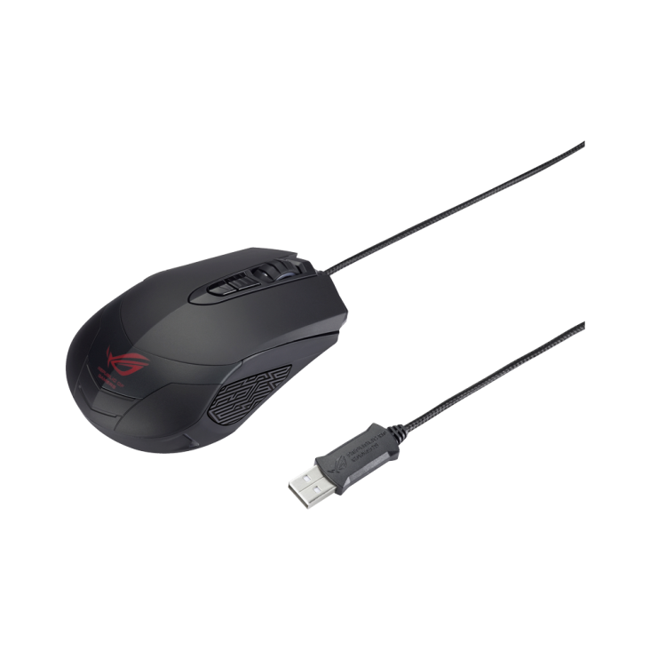 ROG GX860 Buzzard Mouse angled view from behind