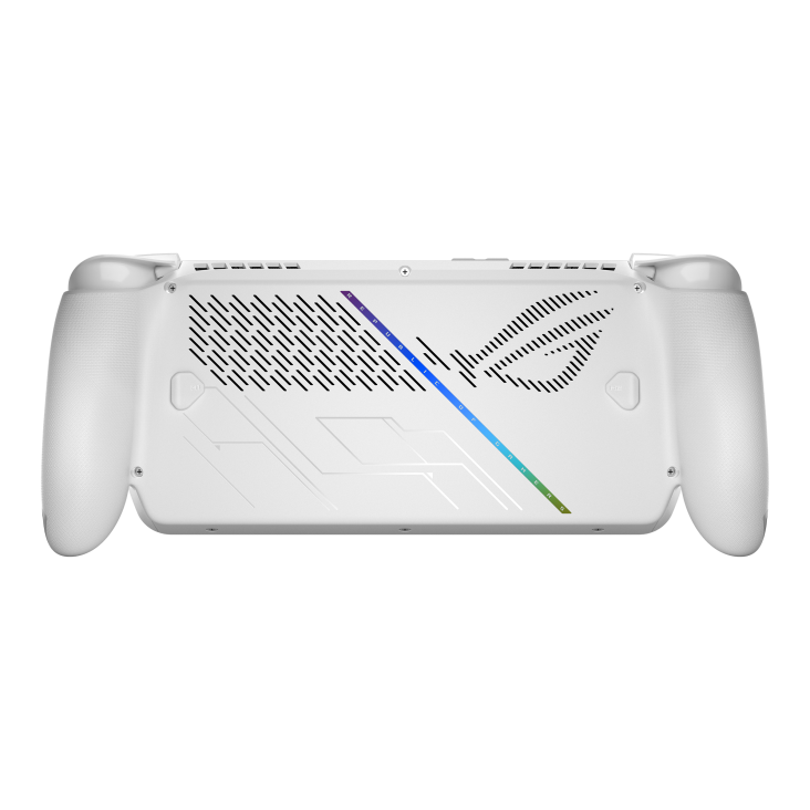ROG Xbox Ally, viewed straight on from the rear