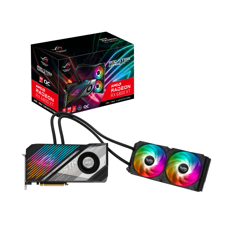 ROG Strix LC Radeon™ RX 6800 XT OC Edition 16GB GDDR6 | ビデオカード