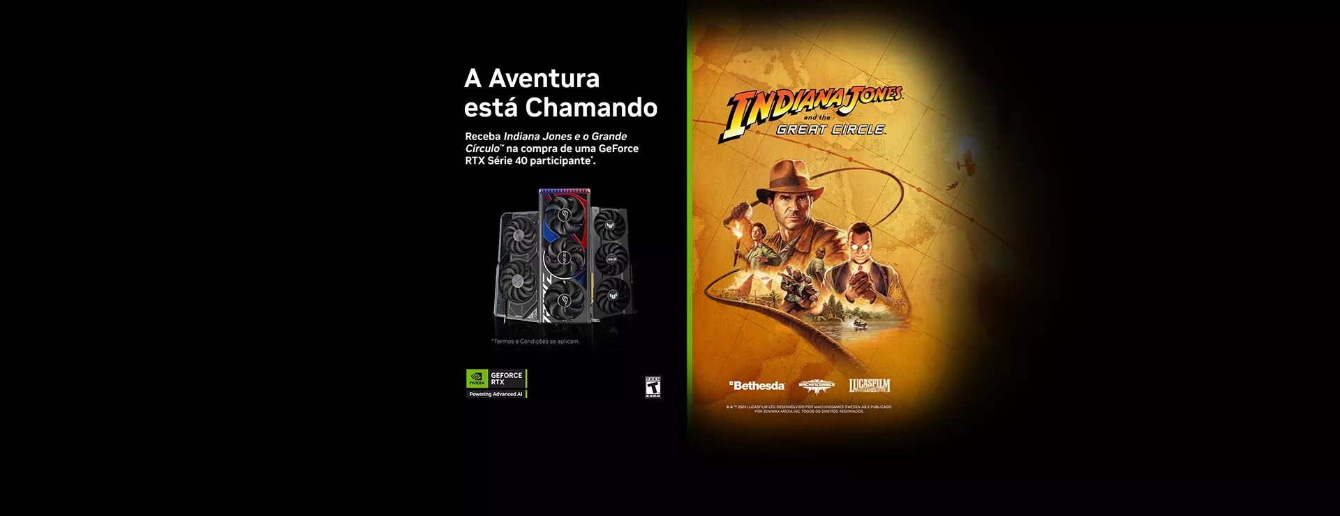 Compre e ganhe! Indiana Jones - NVIDIA