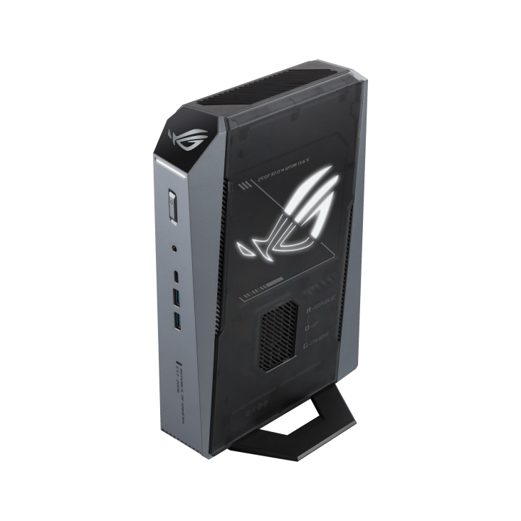 ASUS ROG GR70, side left high, light on