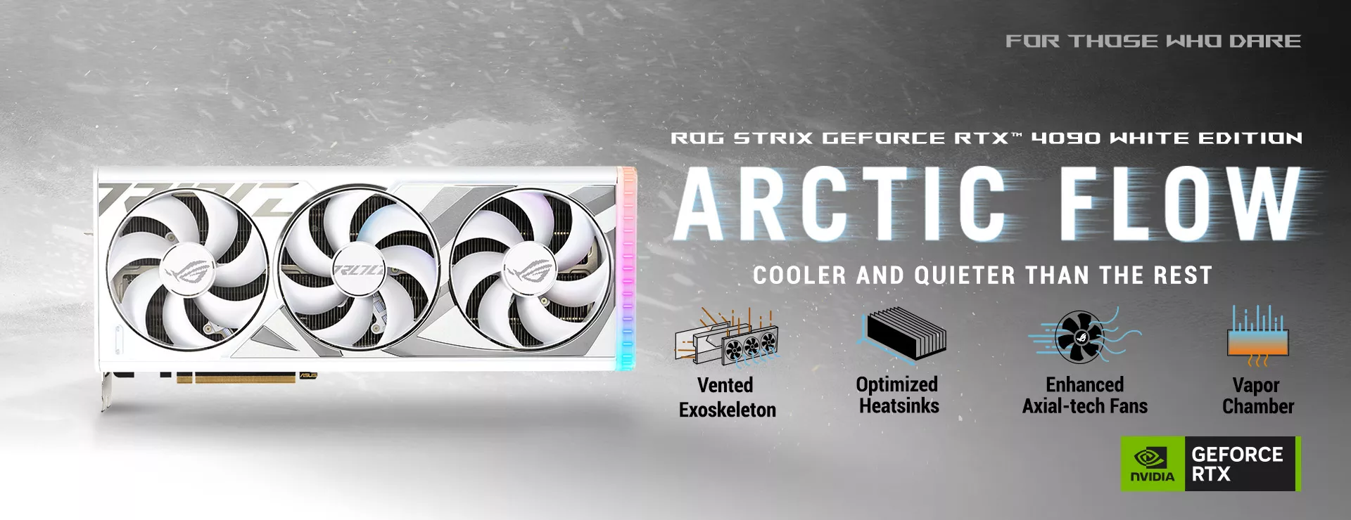 ROG Strix RTX 4090 White OC Edition banner