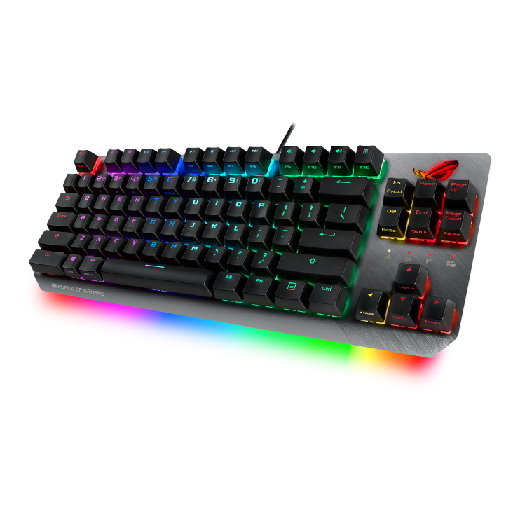 ROG Strix Scope TKL angled view from right