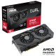 ASUS Dual Radeon RX 7800 XT OC Edition packaging and graphics card with AMD logo