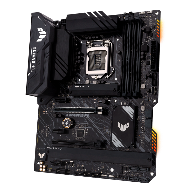 TUF GAMING H570-PRO front view, 45 degrees