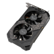 TUF Gaming GeForce GTX 1660 Ti EVO OC Edition 6GB GDDR6 graphics card, hero shot, highlighting the heatsink