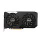 ASUS Dual AMD Radeon RX 6600 graphics card, front view 