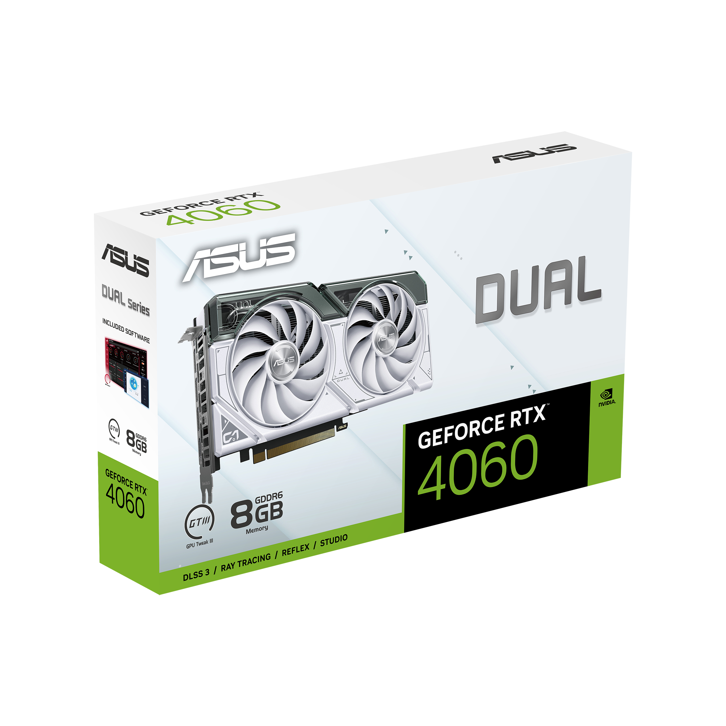 ASUS Dual GeForce RTX™ 4060 White Edition 8GB GDDR6 | Graphics ...