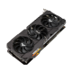 TUF Gaming GeForce RTX 3080 12GB graphics card, front angled view, showcasing the fan