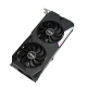 Dual GeForce RTX 3060 Ti OC Edition graphics card, front angled view 
