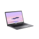 ASUS Chromebook Plus CX34 Rock Grey opened with right-facing UI