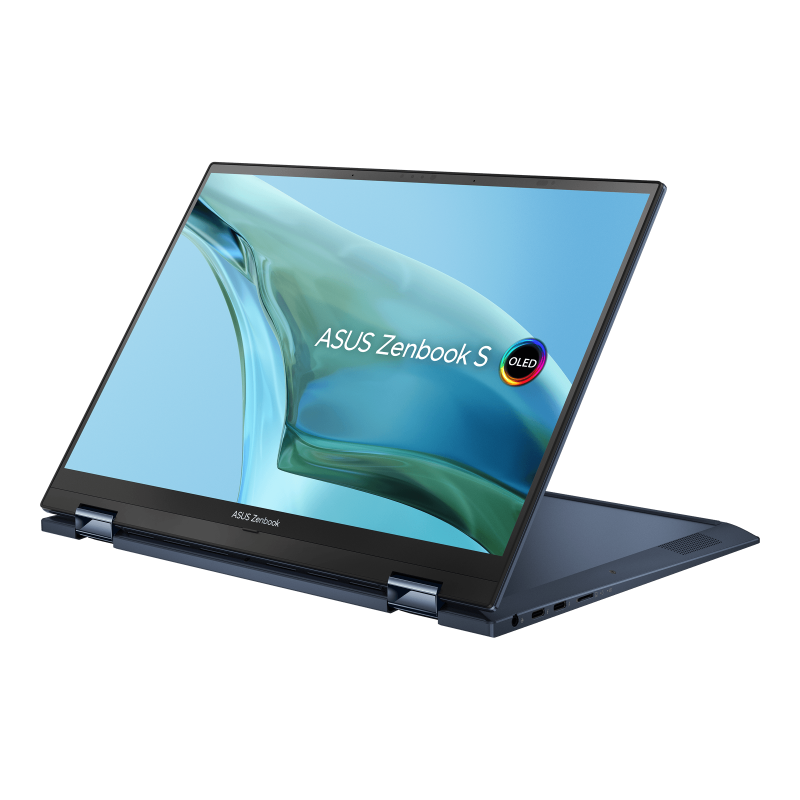 Zenbook S 13 Flip OLED (UP5302, 12th Gen Intel) convert the keyboard and view from the right side. 