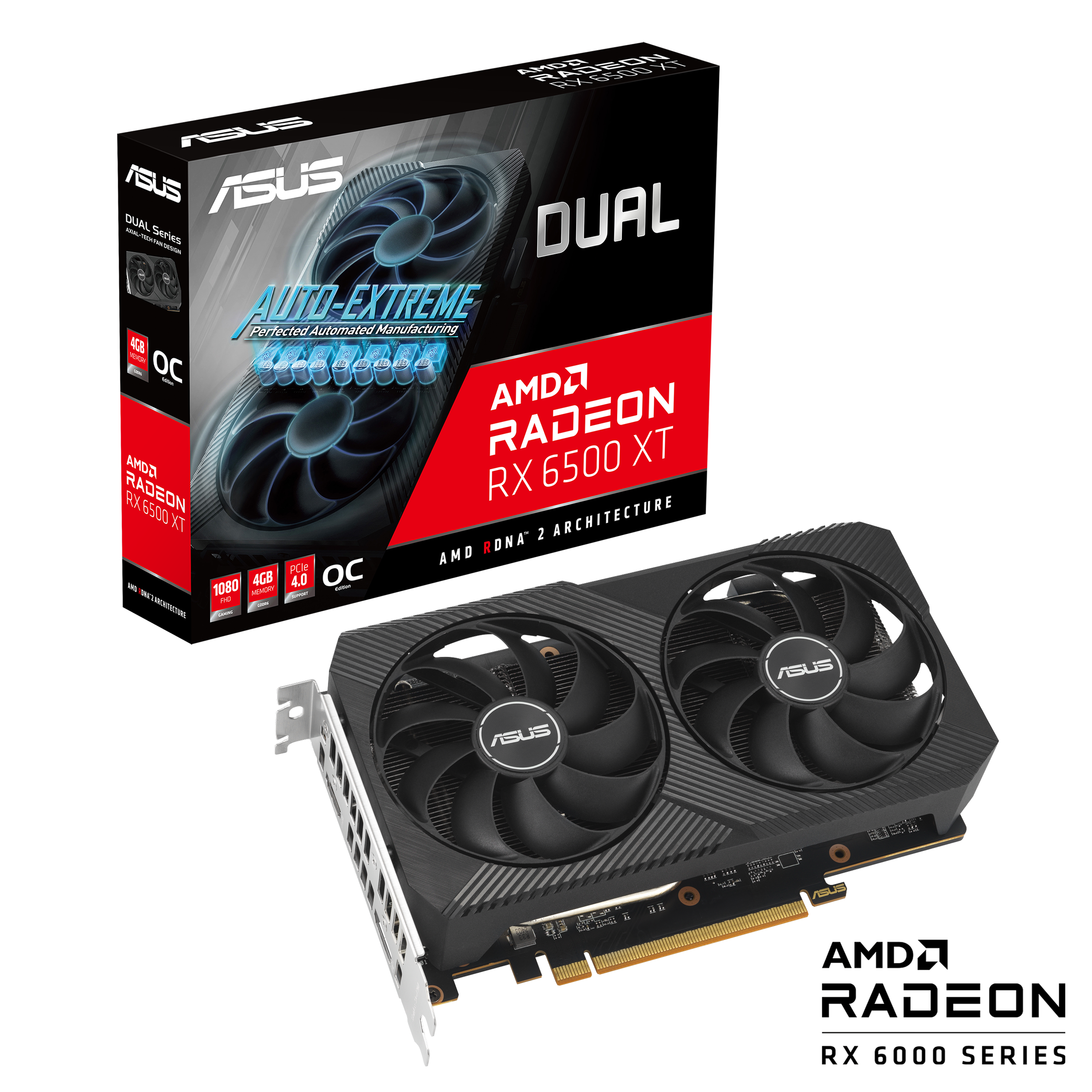 ASUS Radeon RX6500XTグラフィックボード Radeon ASUS RX6500XTグラフィックボード