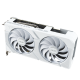 ASUS DUAL GeForce RTX™ 5060 Ti White edition graphics card, front angled view