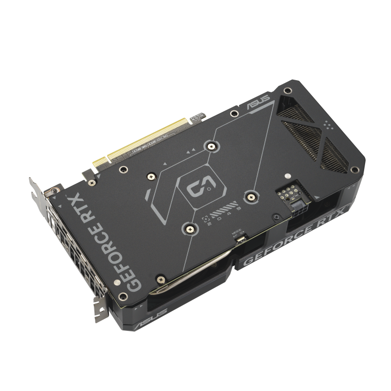 ASUS Dual GeForce RTX 4060 top-down view with rear view
