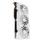 Hero shot from the front of the TUF Gaming AMD Radeon RX 7800 XT White OC Edition graphics card