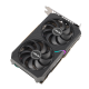 ASUS Dual AMD Radeon RX 6500 XT OC Edition graphics card, front angled view 