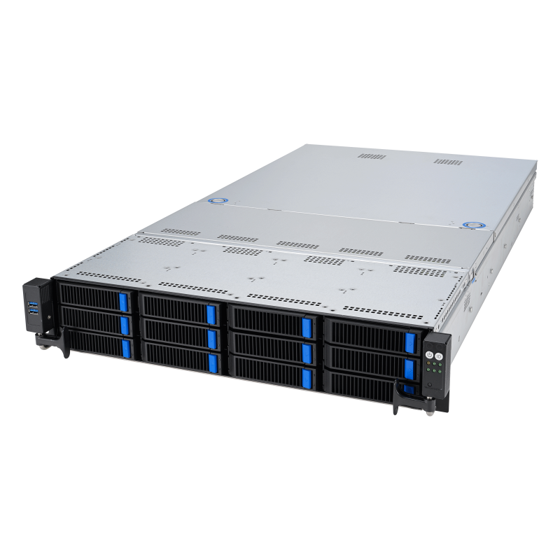 RS520A-E12-RS12U server, left side view