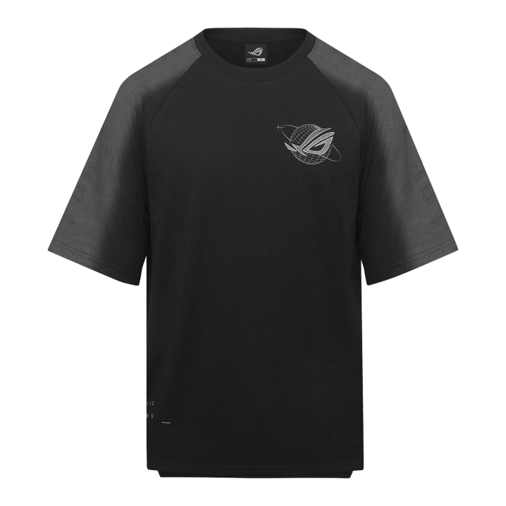 Front view of ROG Ombre T-shirt in black