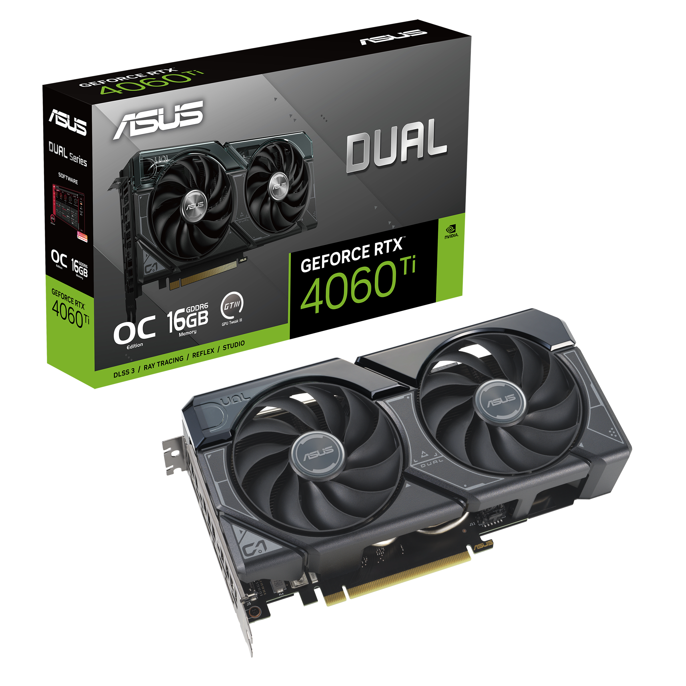 ASUS Dual GeForce RTX™ 4060 Ti OC Edition 16GB GDDR6