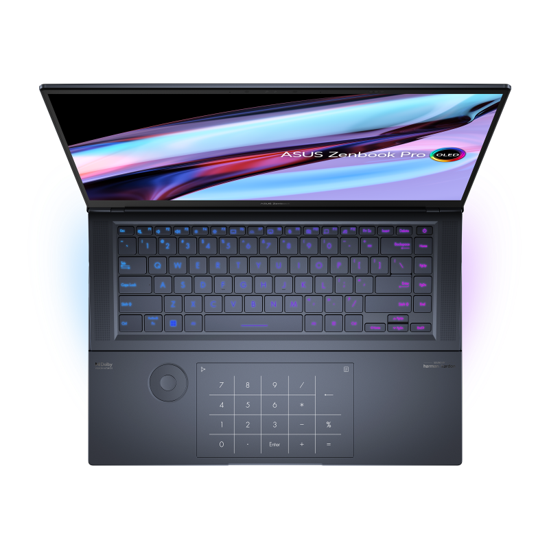 Zenbook Pro 16X OLED (UX7602) viewed from above.