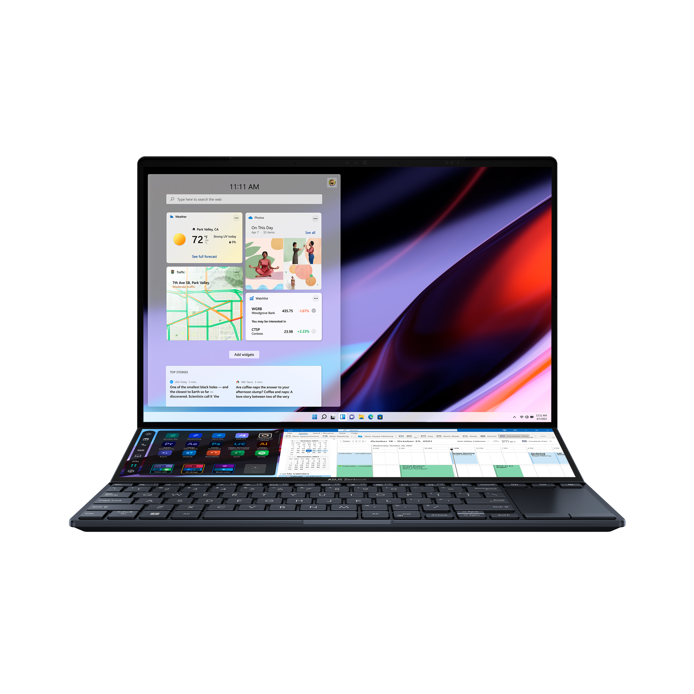 Zenbook Pro 14 Duo OLED UX8402 Laptops Para Creadores ASUS Mexico