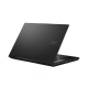 ASUS Vivobook Pro 16X OLED display opened, showing its rear side from the side view