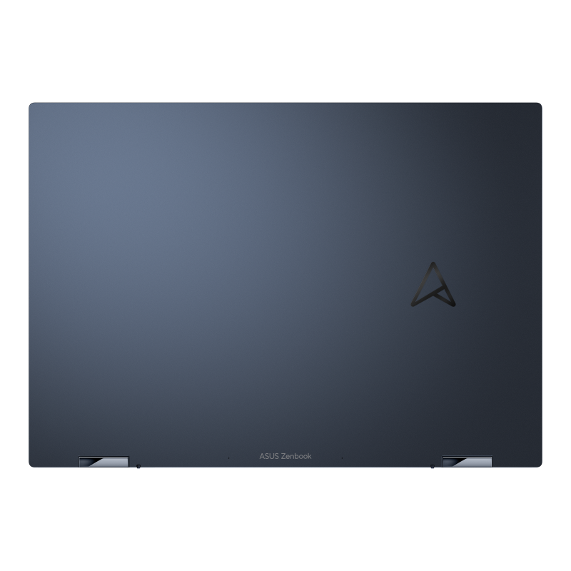 Zenbook S 13 Flip OLED (UP5302, 12th Gen Intel) show the top cover and view from above. 