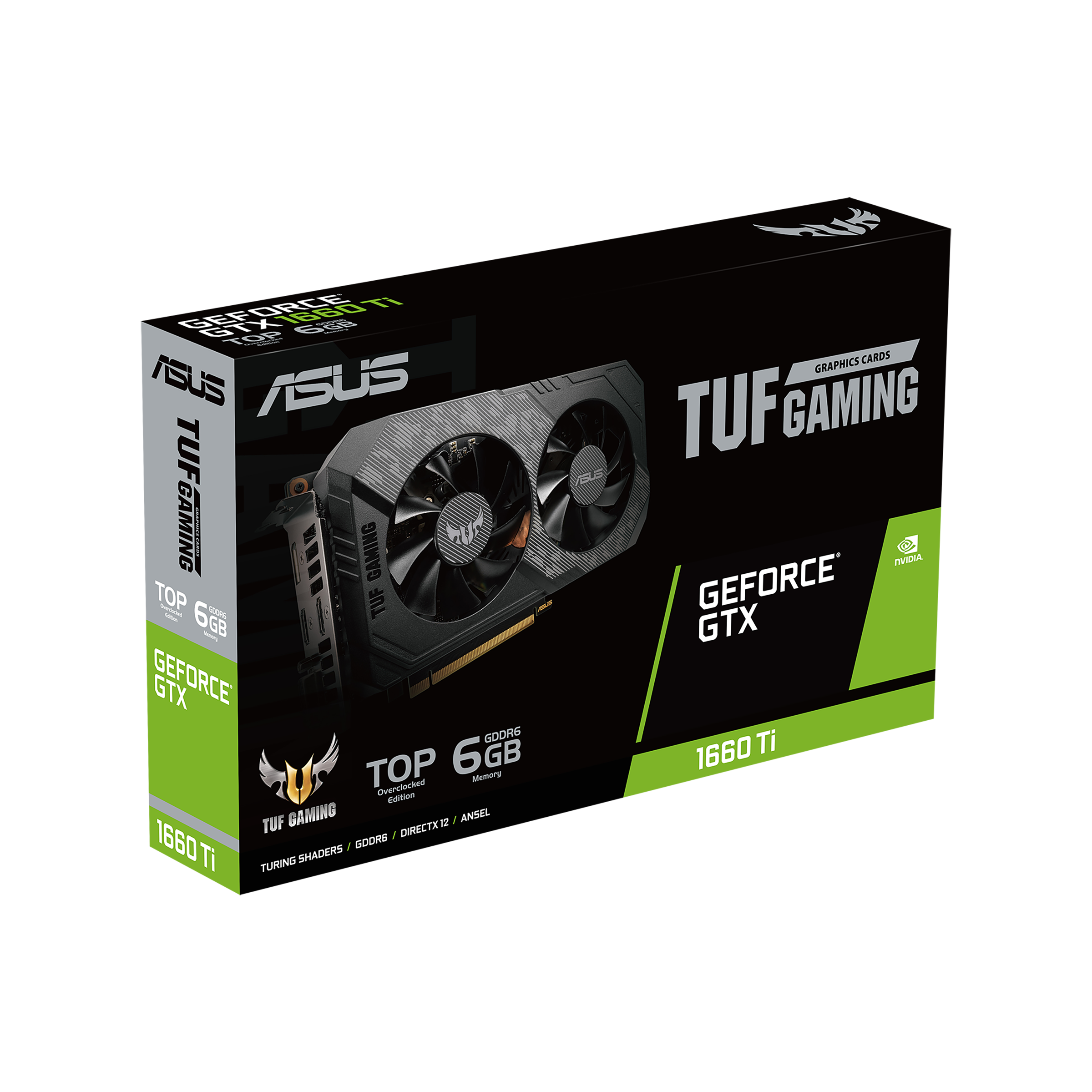 ASUS TUF Gaming GeForce? GTX 1660 Ti EVO 搭載ビデオカード TOP