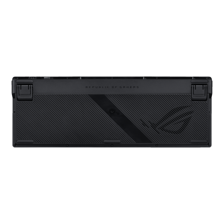Black ROG Azoth 96 HE back view without wrist rest