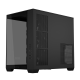 ASUS A32 PLUS Black 45 degree shot showing the front and right-side panel