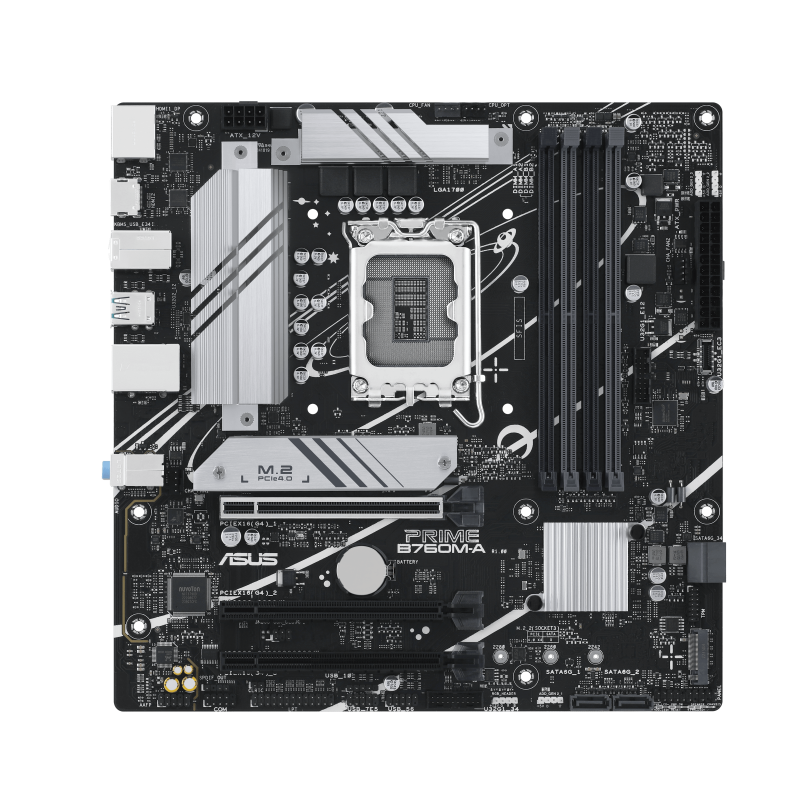 Carte mère Asus PRIME B760-PLUS D4 - Carte-mère - ATX - Socket LGA1700 -  B760 Chipset - USB 3.2 Gen 1, USB 3.2 Gen 2, USB4, USB-C 3.2 Gen 2x2, USB-C  3.2 Gen 1 - 2.5