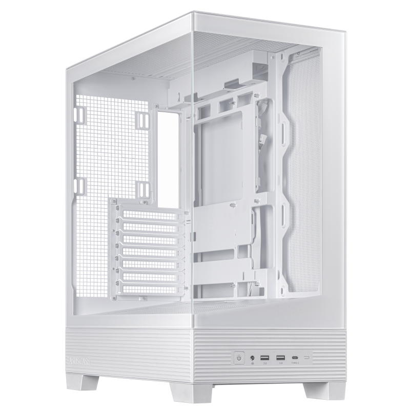 ASUS A31 White hero shot showing the front and left side  