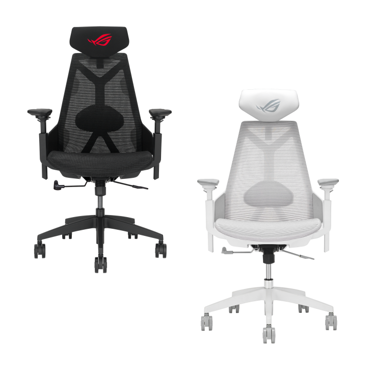 ROG Destrier Core in Black and Moonlight White edition - front view