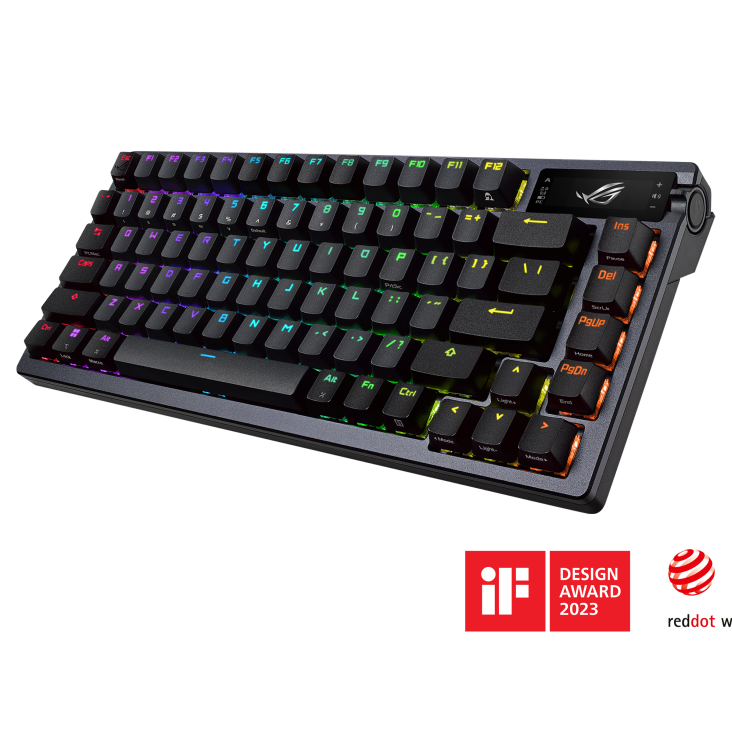 ASUS、カスタムキーボード「ROG Azoth」の白色バージョン