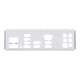 PRIME B650-PLUS-CSM motherboard, I/O ports shield view