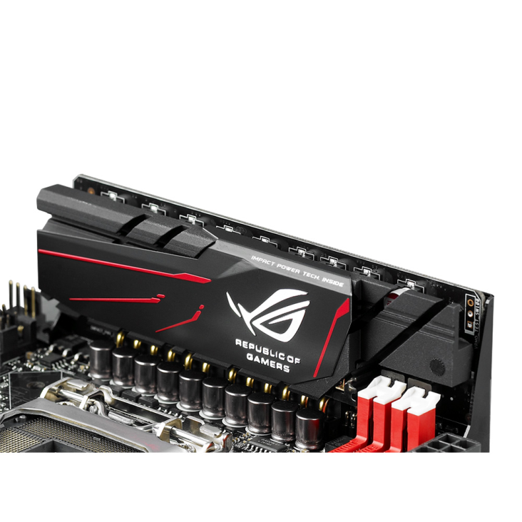 ROG MAXIMUS VI IMPACT I/O ports closeup