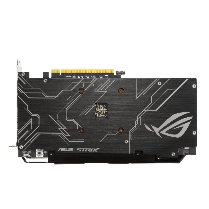 ROG-STRIX-GTX1650-4GD6-GAMING graphics card, rear view