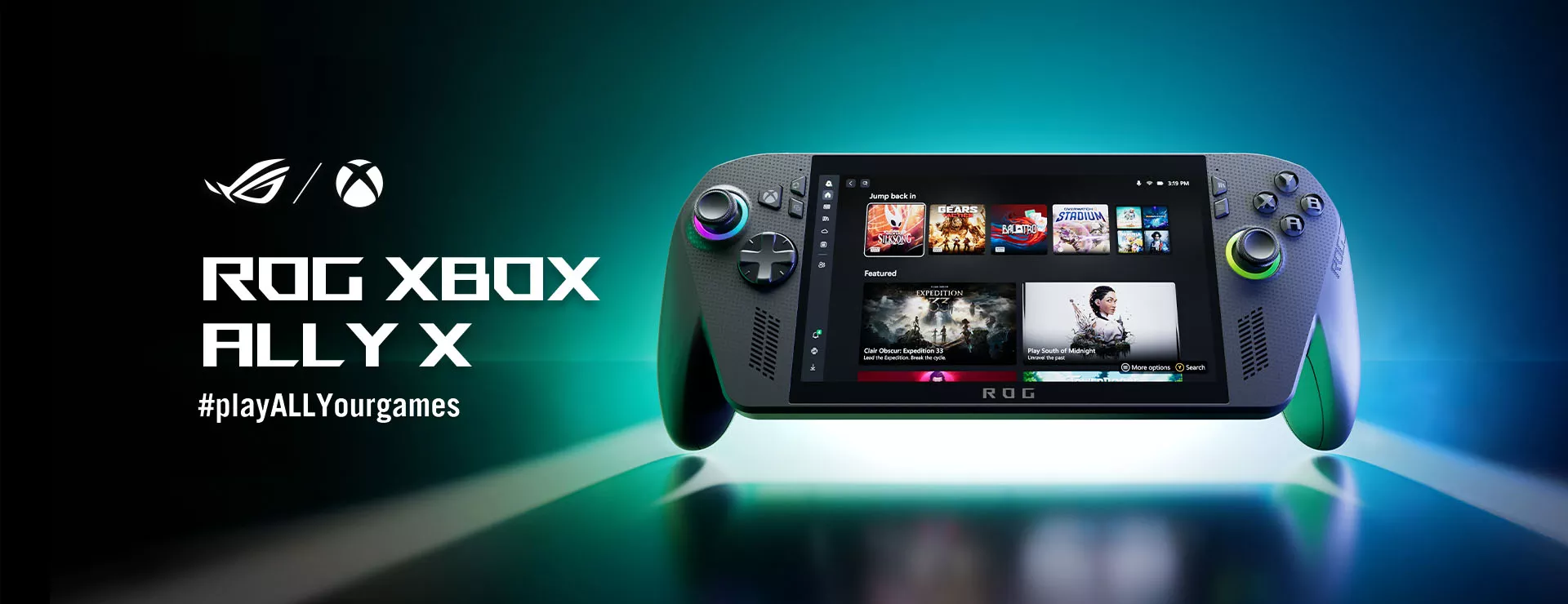 ROG Xbox Ally X Produktbanner Launch