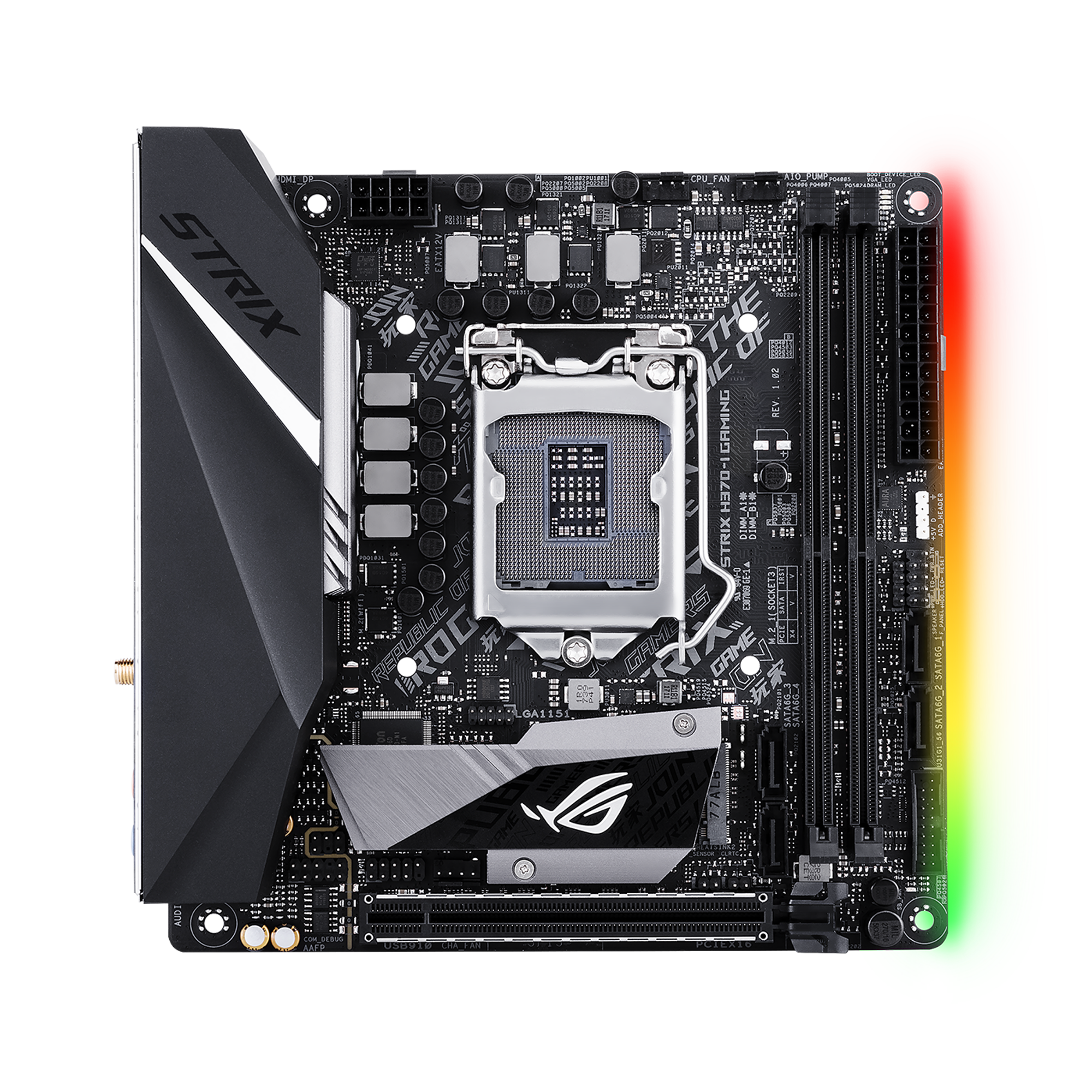 Asus ROG STRIX H370-I GAMING マザーボード-