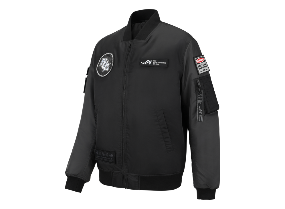 ROG Cosmic Bomber Jacket _ oblique side view