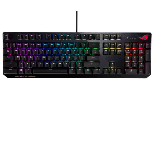 Los mejores mayoristas en tecnología en México TECLADO ASUS XA05 ROG STRIX  SCOPE RX/BL/US RGB/MECANICO/USB2.0/FPS