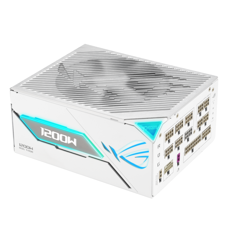 01_ROG-THOR-1200P3-BIANCO-GAMING_angolo dall'alto verso il basso